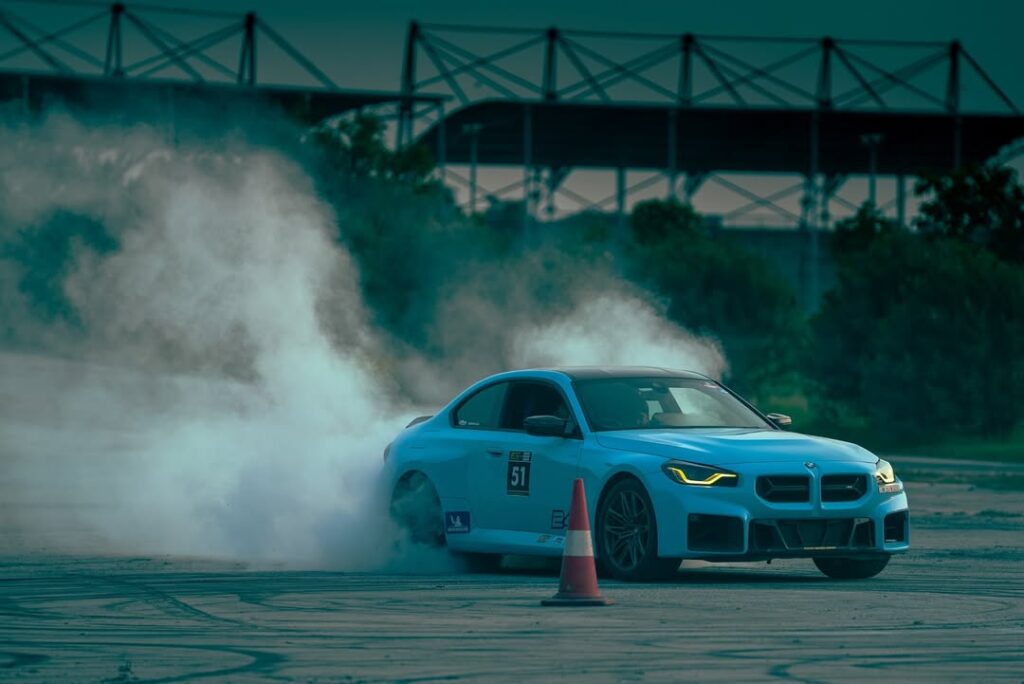 cone dodged…crowd hyped…tires smoked…drifting madness at @driftwarsindia 💨📸 @ .deveshkumar333 2