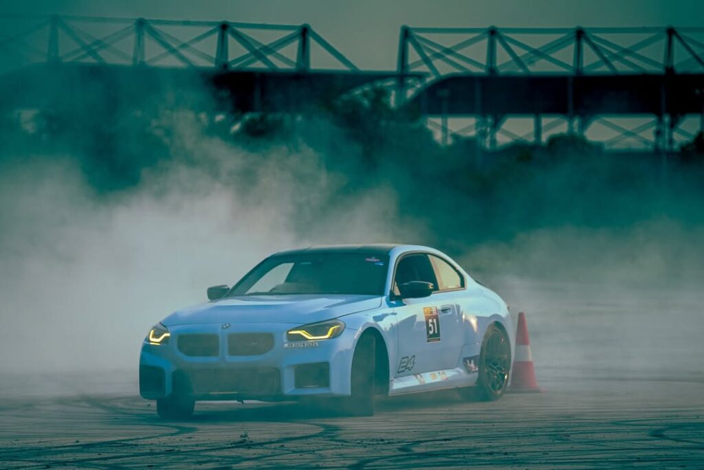 cone dodged…crowd hyped…tires smoked…drifting madness at @driftwarsindia 💨📸 @ .deveshkumar333 4